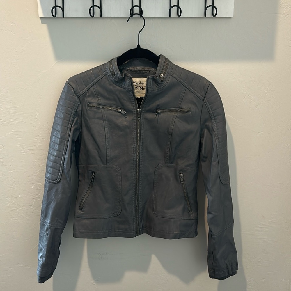 Faux Leather Jacket - Medium